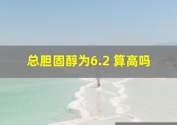 总胆固醇为6.2 算高吗